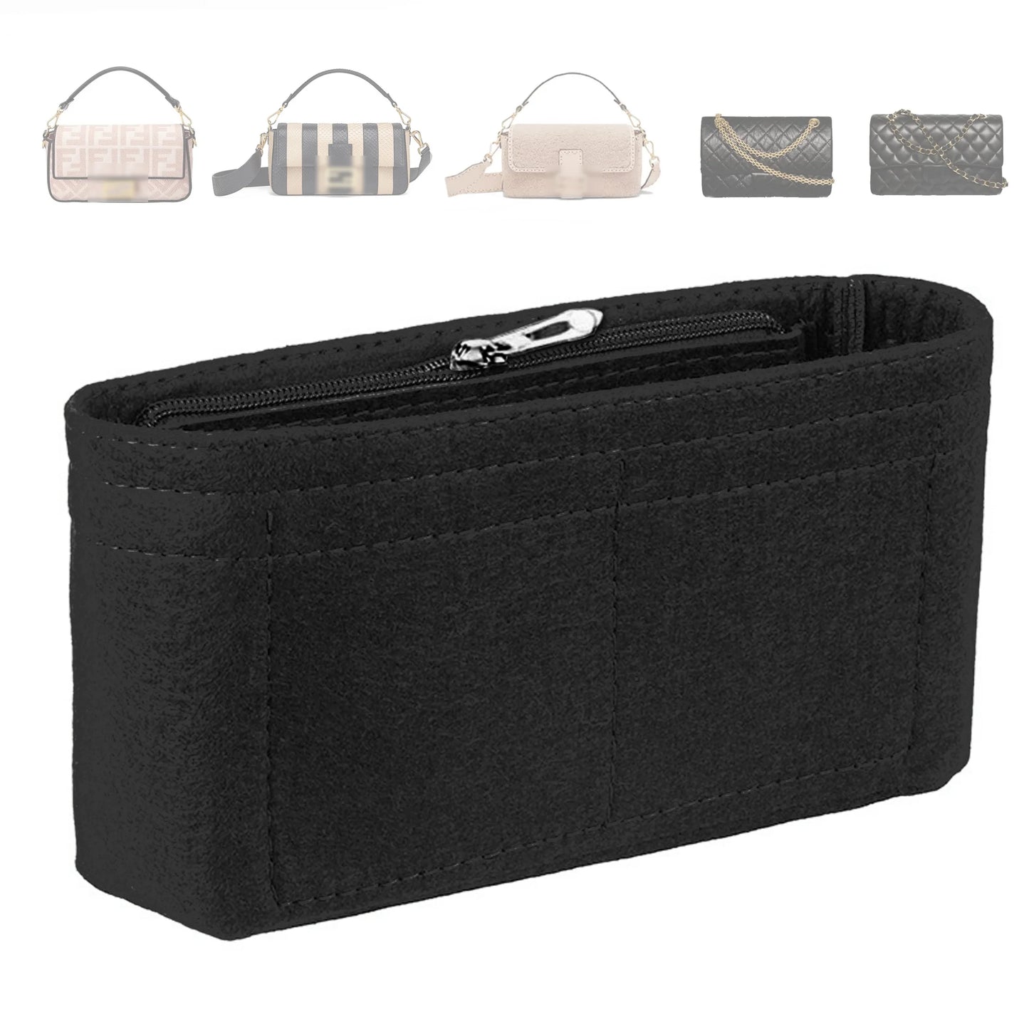 Multi-Pocket Bag Organizer – Fits All Handbags