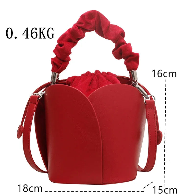 One Shoulder Bucket Bag – Modern & Spacious