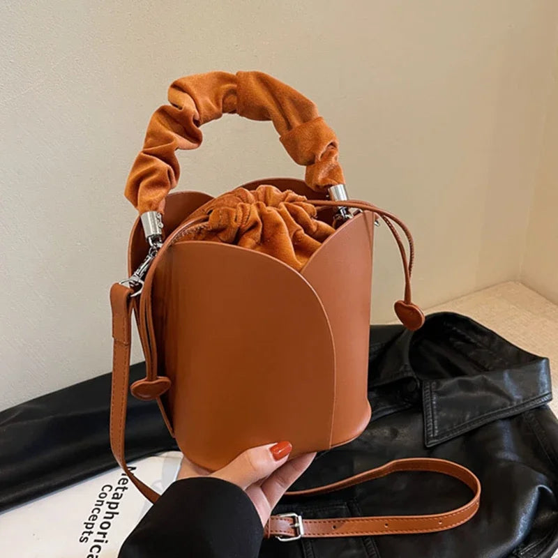 One Shoulder Bucket Bag – Modern & Spacious