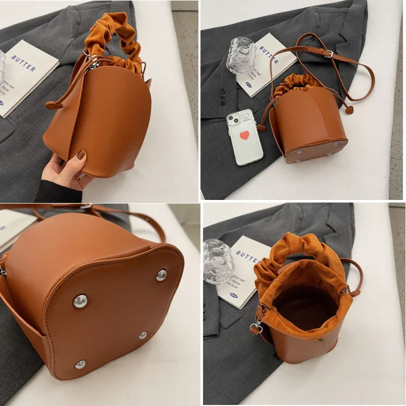One Shoulder Bucket Bag – Modern & Spacious