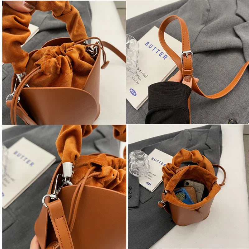 One Shoulder Bucket Bag – Modern & Spacious